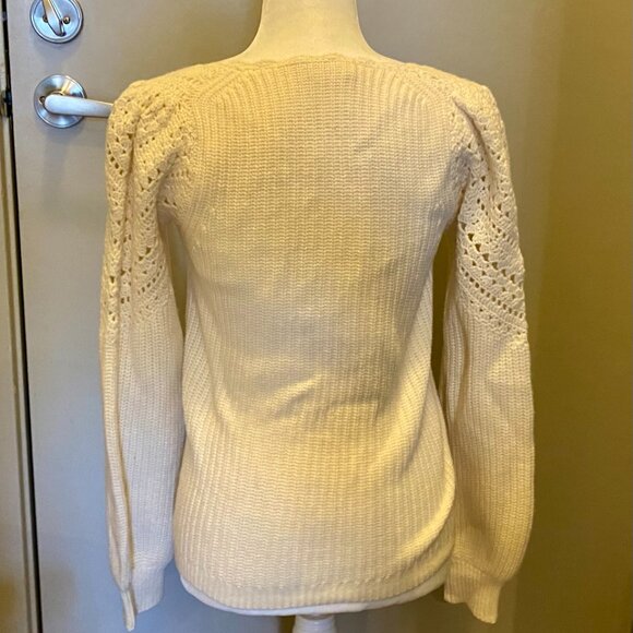 Sezane Moira Jumper White Size Small - Picture 3 of 5